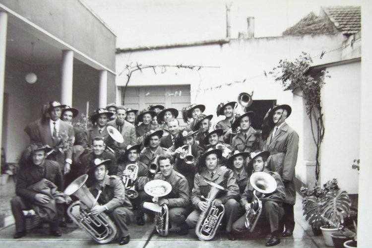 Banda di bersaglieri anni 50